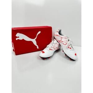 PUMA Men's Attacanto Firm, Artificial Ground Soccer Cleat Sneaker, White,Size 12